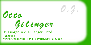 otto gilinger business card